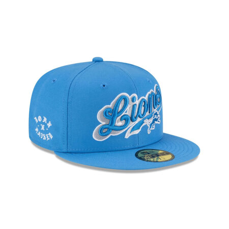 Detroit Lions Script Logo Fitted Cap
