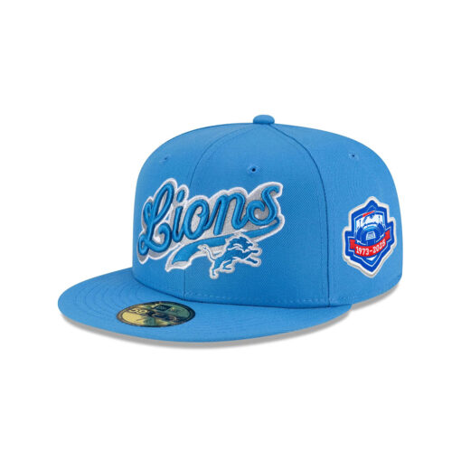 Detroit Lions Script Logo Fitted Cap