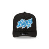 Detroit Lions Script Logo Snapback Cap in Black