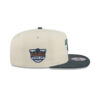 Detroit Lions Shamrock Wordmark Side Patch Snapback Cap in Cream and Green