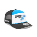 Detroit Lions Support Unity Rope Mesh Stretch Fit Cap in Black, White and Blue