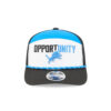 Detroit Lions Support Unity Rope Mesh Stretch Fit Cap in Black, White and Blue