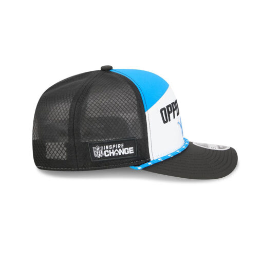 Detroit Lions Support Unity Rope Mesh Stretch Fit Cap in Black, White and Blue