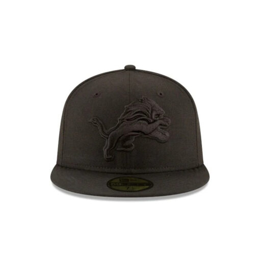 Detroit Lions Tonal Fitted Cap in Black