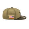 Detroit Lions Tonal Lion Oval Side Patch Trucker Cap in Olive