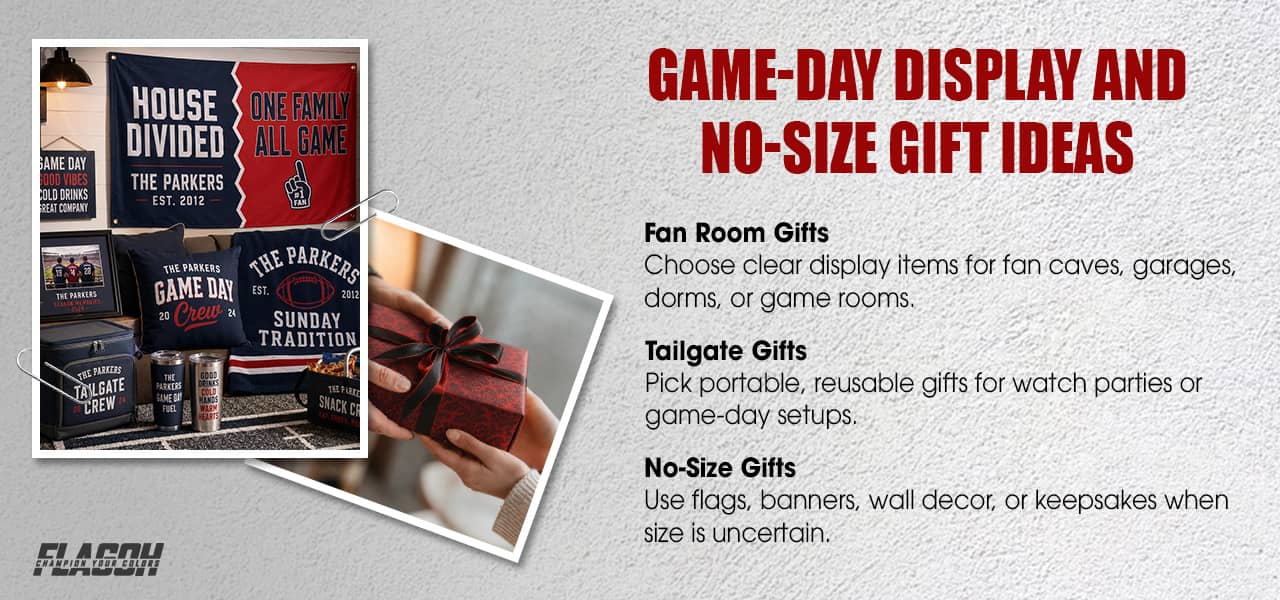 Personalized Sports Gifts for Fans, Players, and Teams 9 Game-Day Display and No-Size Gift Ideas