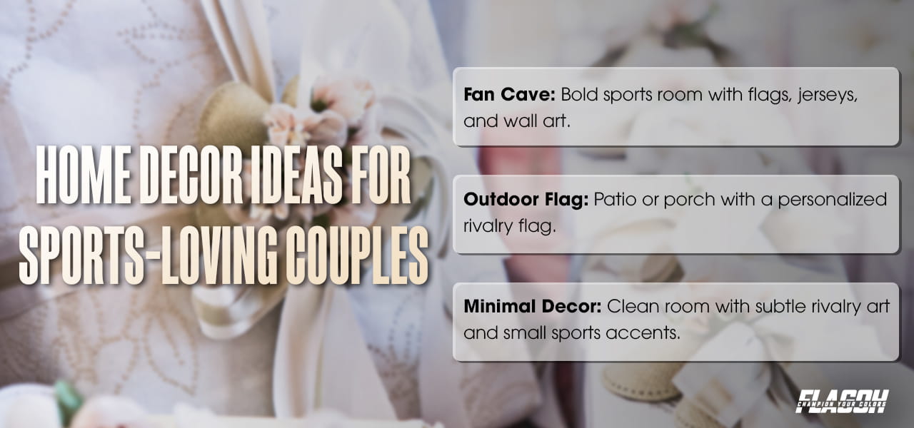 Wedding Gift Ideas for Sports Couples, Including Rival-Team Couples 7 Home Decor Ideas for Sports-Loving Couples
