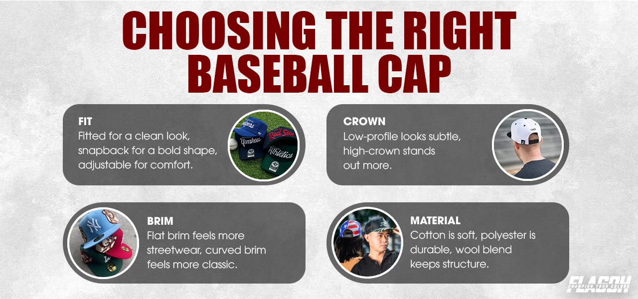 How to Choose the Right Baseball Cap