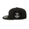 Kansas City Chiefs Basic Snapback Cap in Black on Black