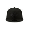 Kansas City Chiefs Basic Snapback Cap in Black on Black