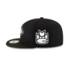 Kansas City Chiefs Black and White Fitted Cap in Black and White