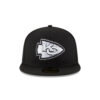 Kansas City Chiefs Black and White Fitted Cap in Black and White