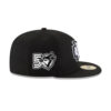 Kansas City Chiefs Black and White Fitted Cap in Black and White