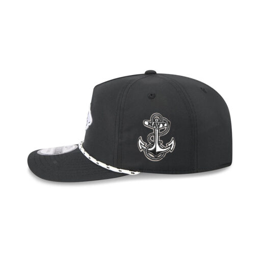 Kansas City Chiefs Black and White Rope Snapback Cap in Black and White