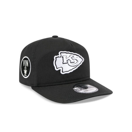 Kansas City Chiefs Black and White Snapback Cap in Black and White