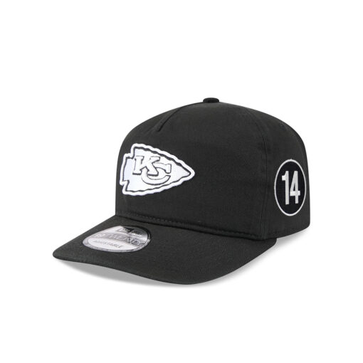 Kansas City Chiefs Black and White Snapback Cap in Black and White