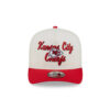 Kansas City Chiefs Chain Script Side Patch Snapback Cap in Cream Red