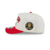 Kansas City Chiefs Chain Script Side Patch Snapback Cap in Cream Red