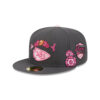 Kansas City Chiefs Day of the Dead Fitted Cap in Graphite 1 Kansas City Chiefs Day of the Dead Fitted Cap in Graphite