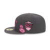Kansas City Chiefs Day of the Dead Fitted Cap in Graphite 2 Kansas City Chiefs Day of the Dead Fitted Cap in Graphite