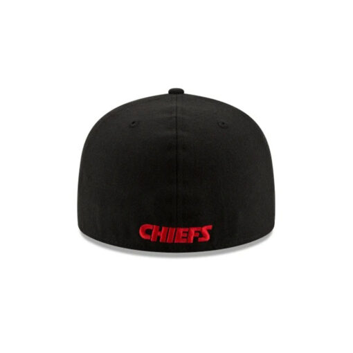 Kansas City Chiefs Fitted Cap in Black