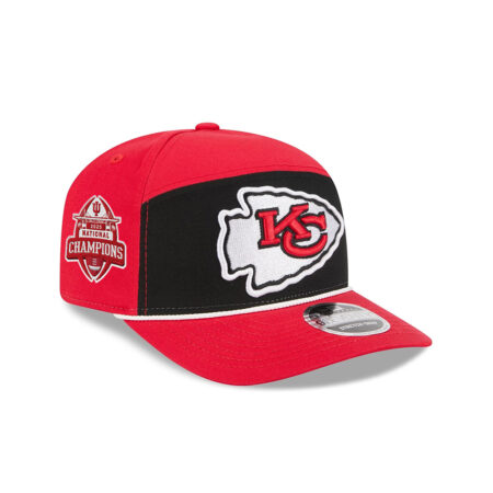 Kansas City Chiefs Split Panel Stretch-Snap Cap