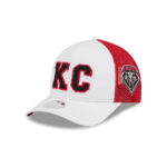 Kansas City Chiefs White Red Women's Clean Trucker Cap in Optic White