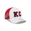 Kansas City Chiefs White Red Women's Clean Trucker Cap in Optic White 2 Kansas City Chiefs White Red Women's Clean Trucker Cap in Optic White