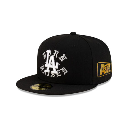 Los Angeles Dodgers 2024 Championship Street Fitted Cap in Black