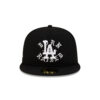 Los Angeles Dodgers 2024 Championship Street Fitted Cap in Black