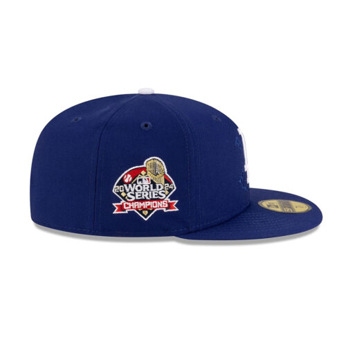 Los Angeles Dodgers 2024 Championship Street Fitted Cap in Royal