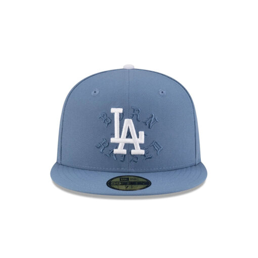 Los Angeles Dodgers 2024 Championship Street Fitted Cap in Slate Gray