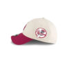 Los Angeles Dodgers Beet Script Snapback Cap in Cream