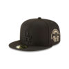 Los Angeles Dodgers Blackout Champions Fitted Cap in Black