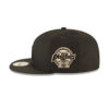 Los Angeles Dodgers Blackout Champions Fitted Cap in Black