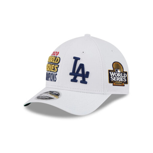 Los Angeles Dodgers Championship Patch Snapback Cap in White