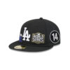Los Angeles Dodgers Championship Retro Fitted Cap in Black