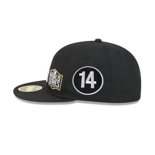 Los Angeles Dodgers Championship Retro Fitted Cap in Black