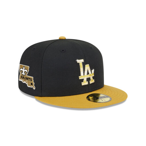 Los Angeles Dodgers Metallic Gold Logo Fitted Cap