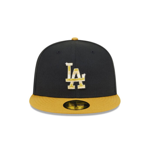 Los Angeles Dodgers Metallic Gold Logo Fitted Cap