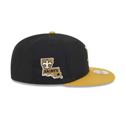 Los Angeles Dodgers Metallic Gold Logo Fitted Cap