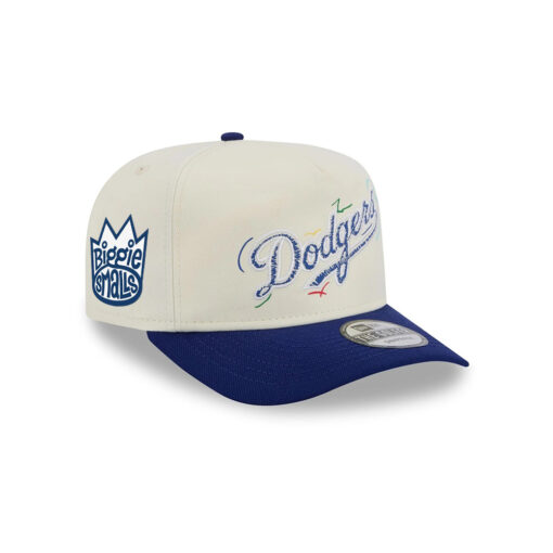 Los Angeles Dodgers Scribble Logo Golfer Cap in White