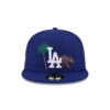 Los Angeles Dodgers State Outline Fitted Cap in Royal