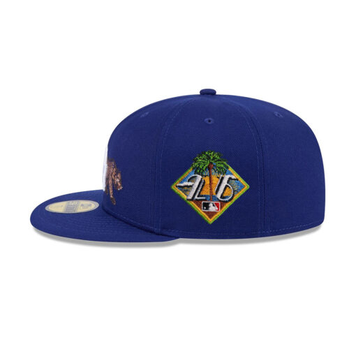 Los Angeles Dodgers State Outline Fitted Cap in Royal