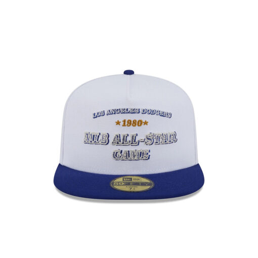 Los Angeles Dodgers Summer Derby Fitted Cap in White