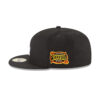 Los Angeles Dodgers Triple Player Side Patch Fitted Cap in Black