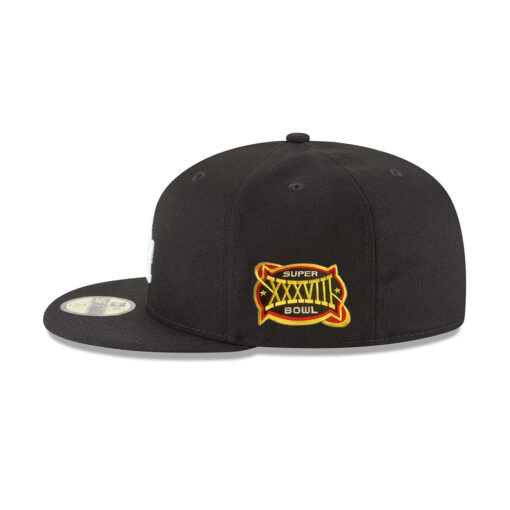 Los Angeles Dodgers Triple Player Side Patch Fitted Cap in Black