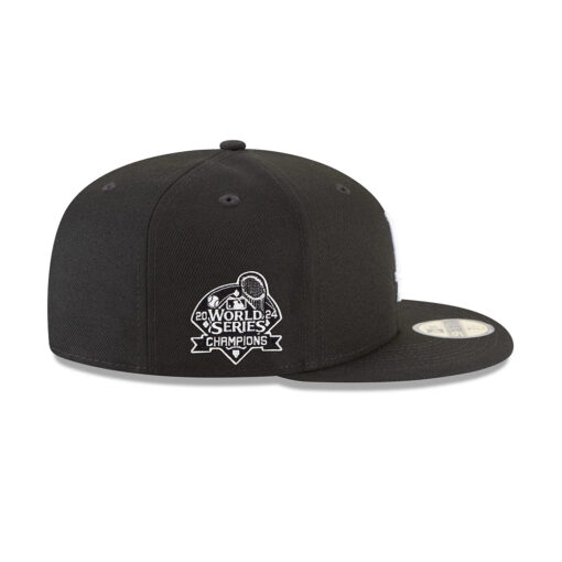 Los Angeles Dodgers World Series Champions Fitted Cap in Black
