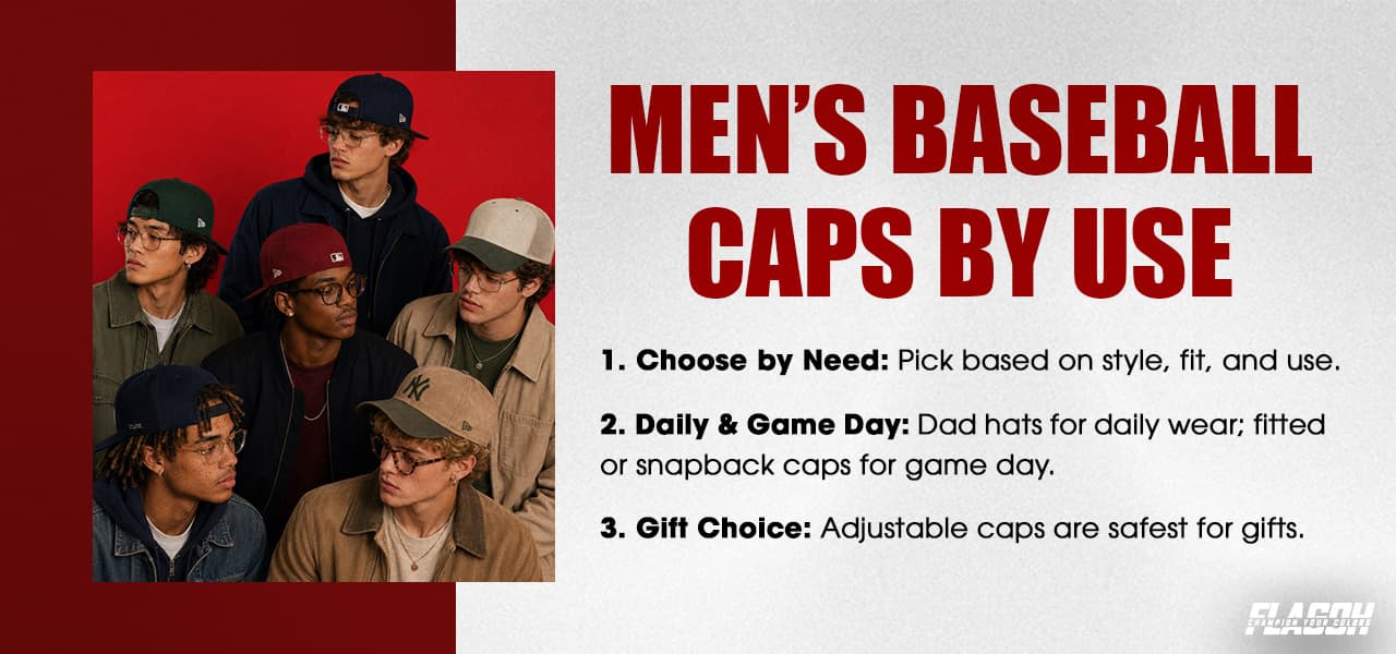 Most Popular Men’s Baseball Caps by Use Case