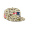 New England Patriots 2025 Salute to Service Fan Gear Fitted Cap